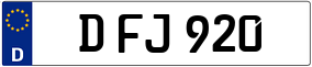 Truck License Plate